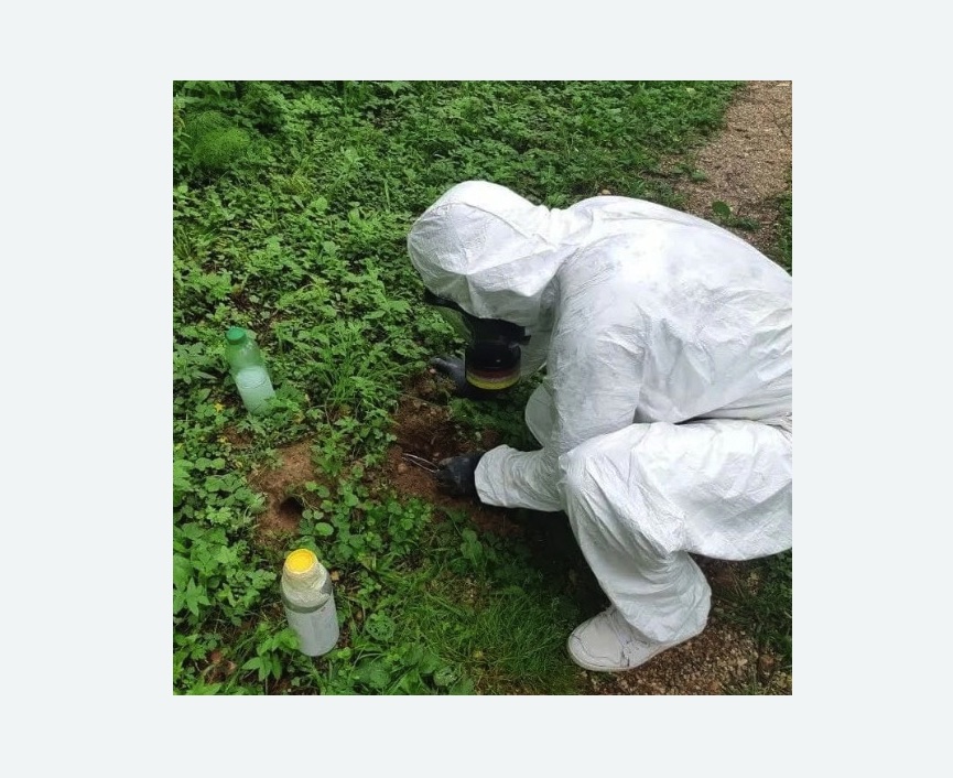 уничтожение кротов на участке в Новопавловске